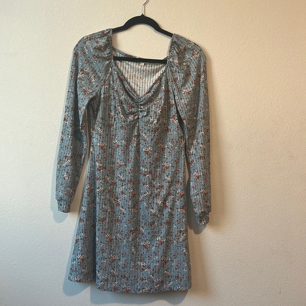 ULTRA FLIRT blue floral dress